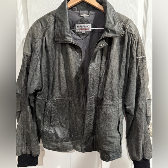 VTG Members Only Gray Bomber Jacket - Picture 1 of 6
